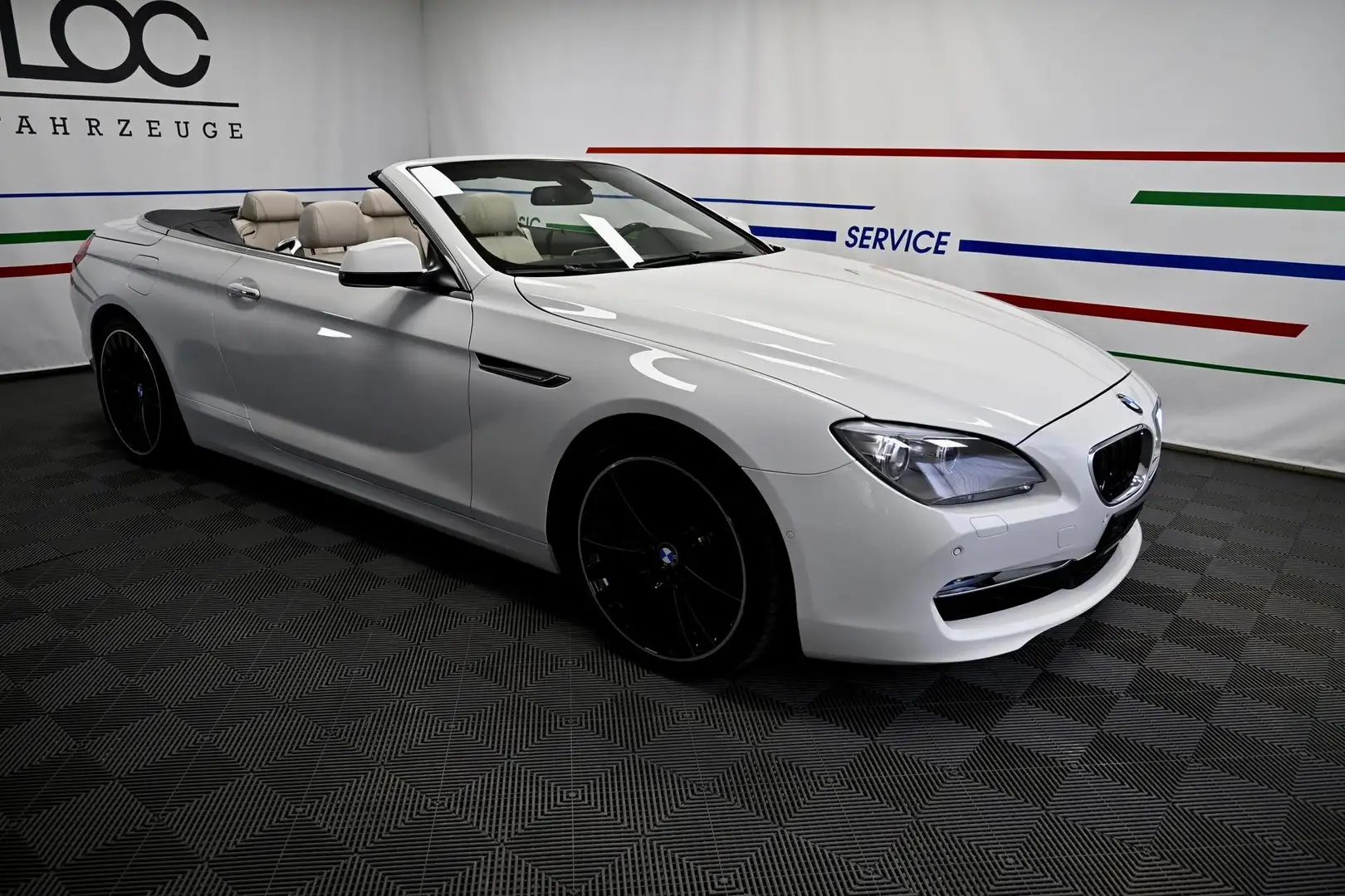 BMW 640 i Cabrio 235 kW (320 PS), Autom. 8-Gang, Heckan... Blanco - 1
