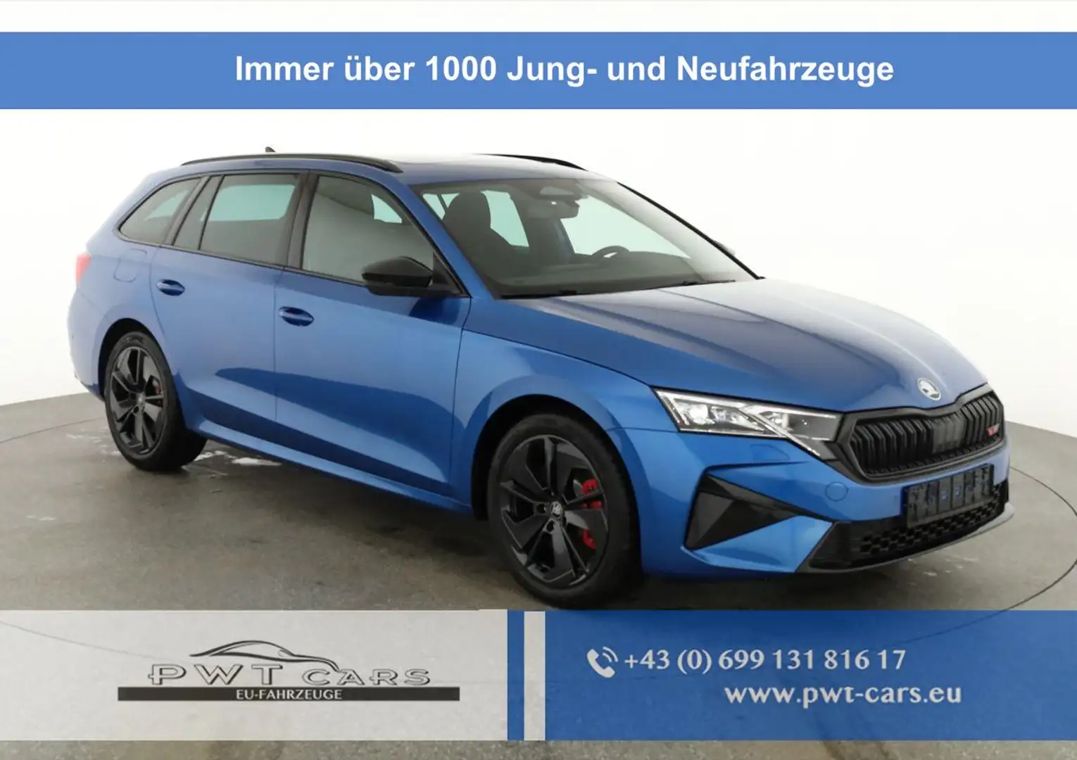 Skoda Octavia Combi 2.0 TSI 195 kW RS DSG, Pano, AHK, Navi, M... Blau - 1