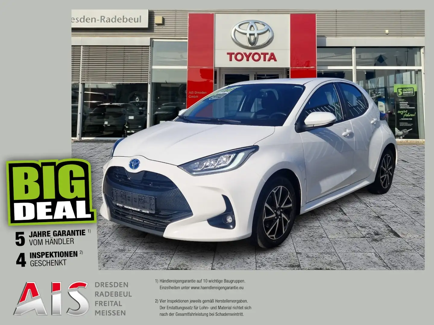Toyota Yaris 1.5 Hybrid Team D LED Navi SpurH LM Bílá - 1