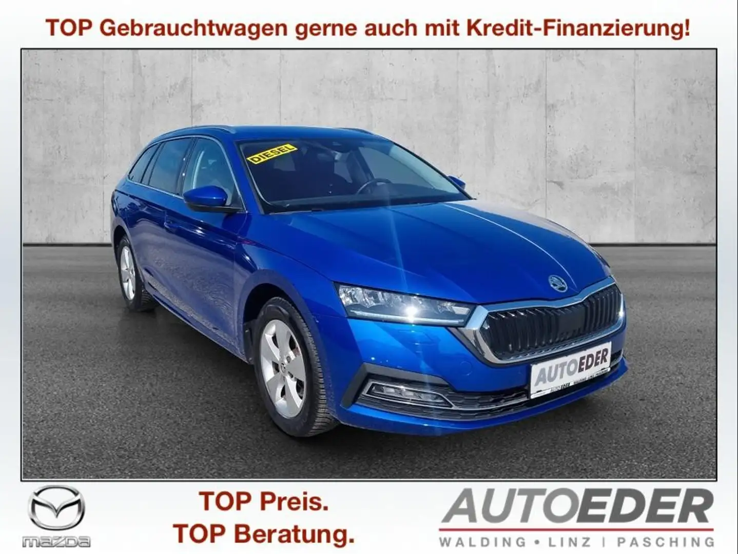 Skoda Octavia Combi 2,0 TDI Ambition Modrá - 1