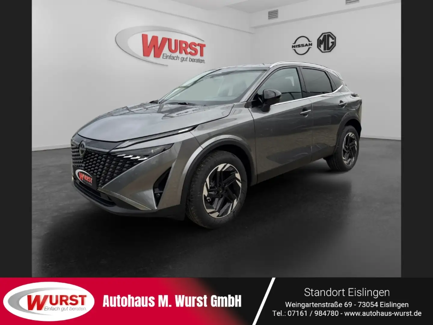 Nissan Qashqai N-Connecta 1.3 DIG-T X-Tronic Winter-Paket Navi LM Grau - 1