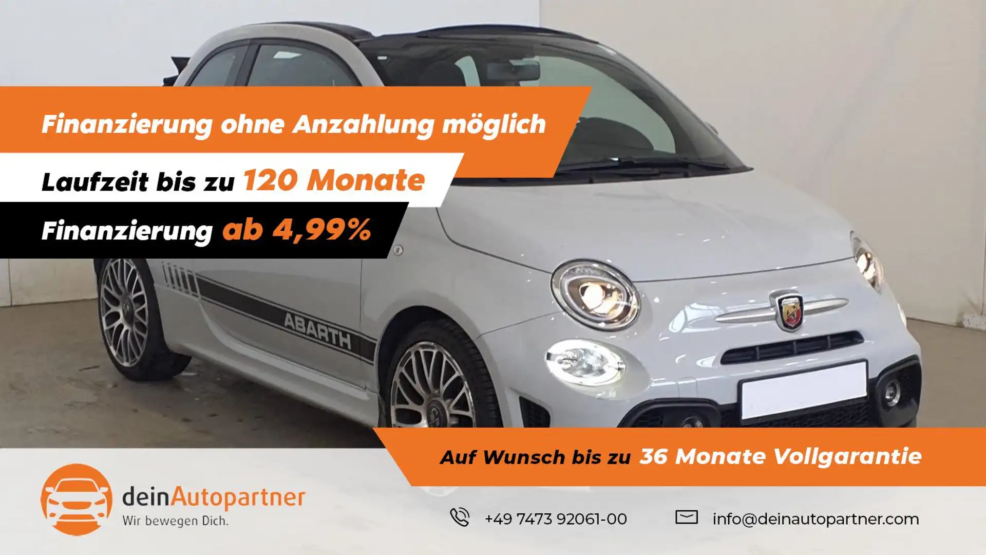 Fiat 500C Abarth Abarth BI-XENON/KLIMA/PDC/DAB Gri - 1