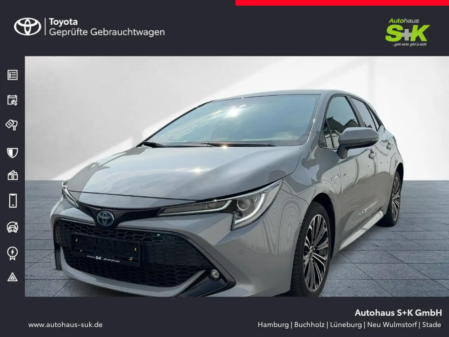 Toyota Corolla 1.8 Hybrid Team D*CARPLAY+SAFETYSENSE+LED+GJR*** Grau - 1