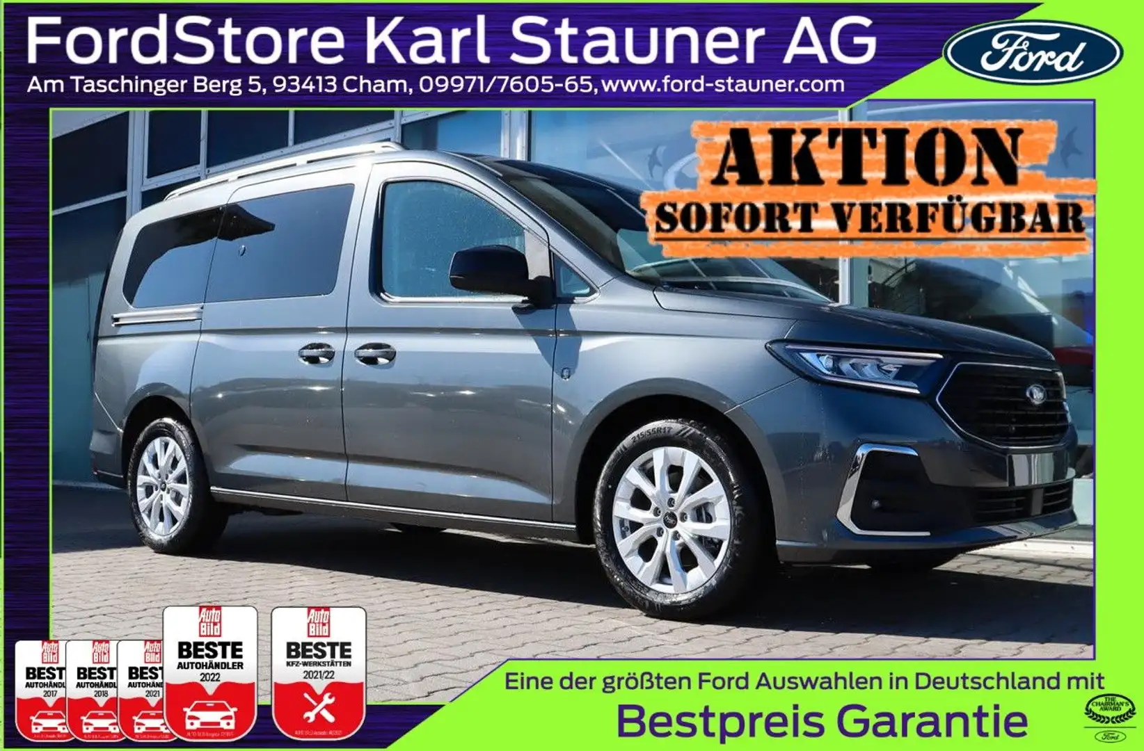Ford Grand Tourneo Connect Titanium PHEV 4,99%* Grau - 1