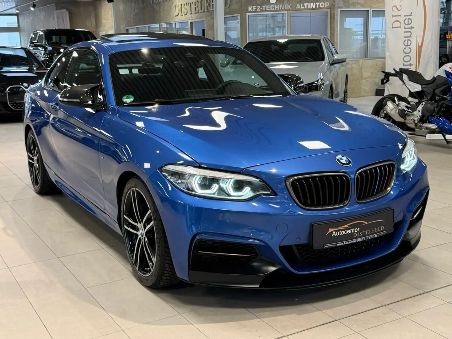 BMW 240 Automatik LED H&K Kamera Schiebedach SportAuspuff Bleu - 1