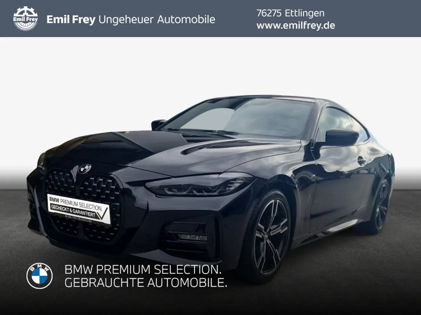 BMW 420 i xDrive Coupe M Sport Schwarz - 1
