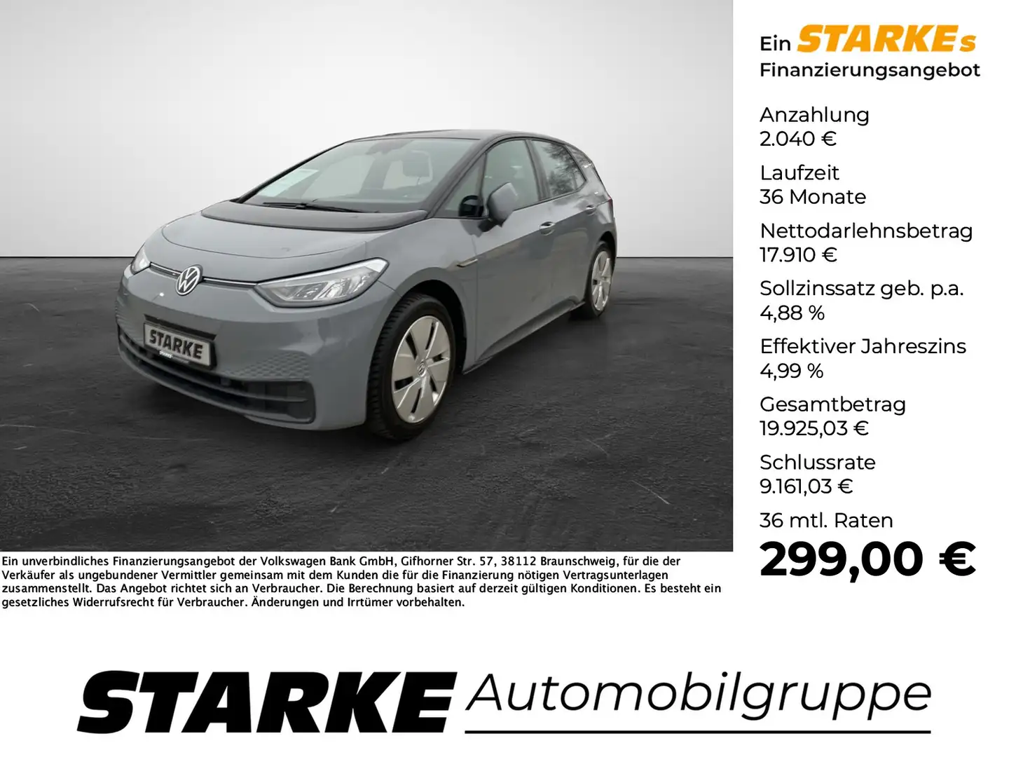 Volkswagen ID.3 Pro Gris - 1