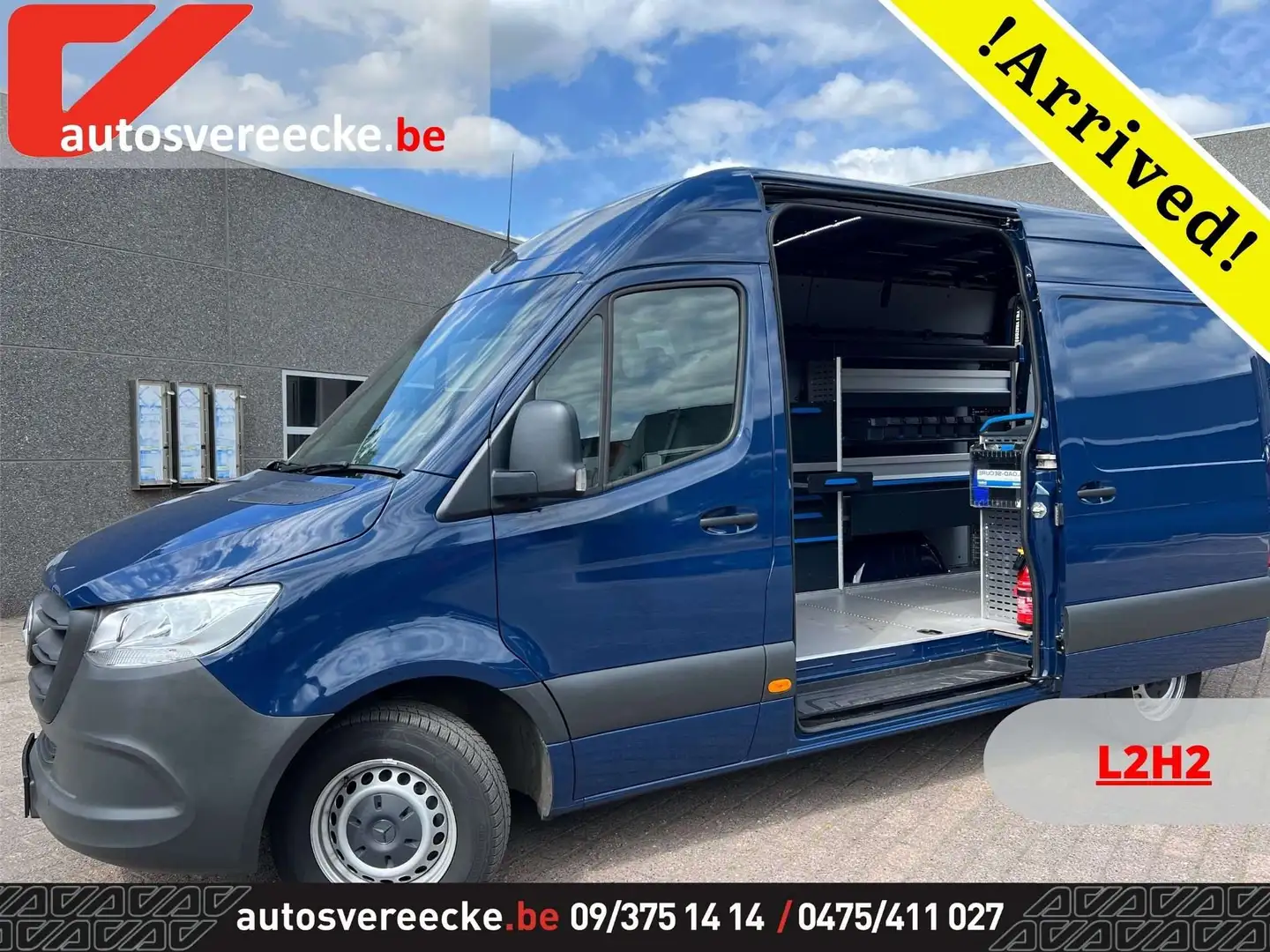Mercedes-Benz Sprinter 315 L2H2 RWD (29.500€) MBUXCARPLAYINBOUW Bleu - 1