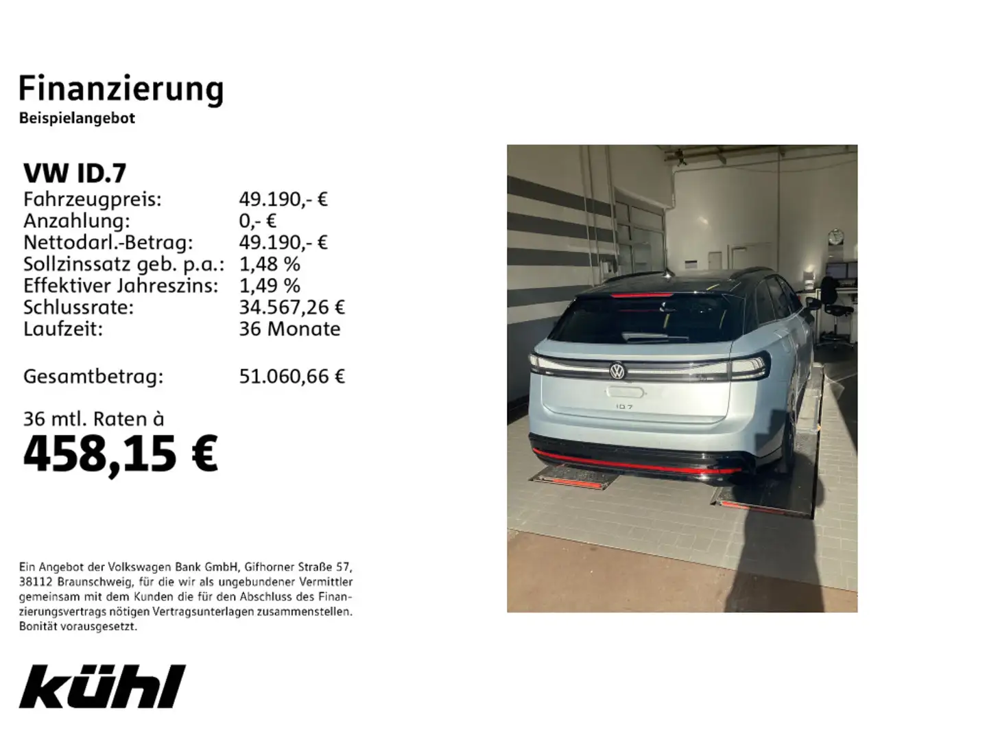 Volkswagen ID.7 Tourer 210 kW Pro AHK,Black Style,LM20,Matr Argent - 2