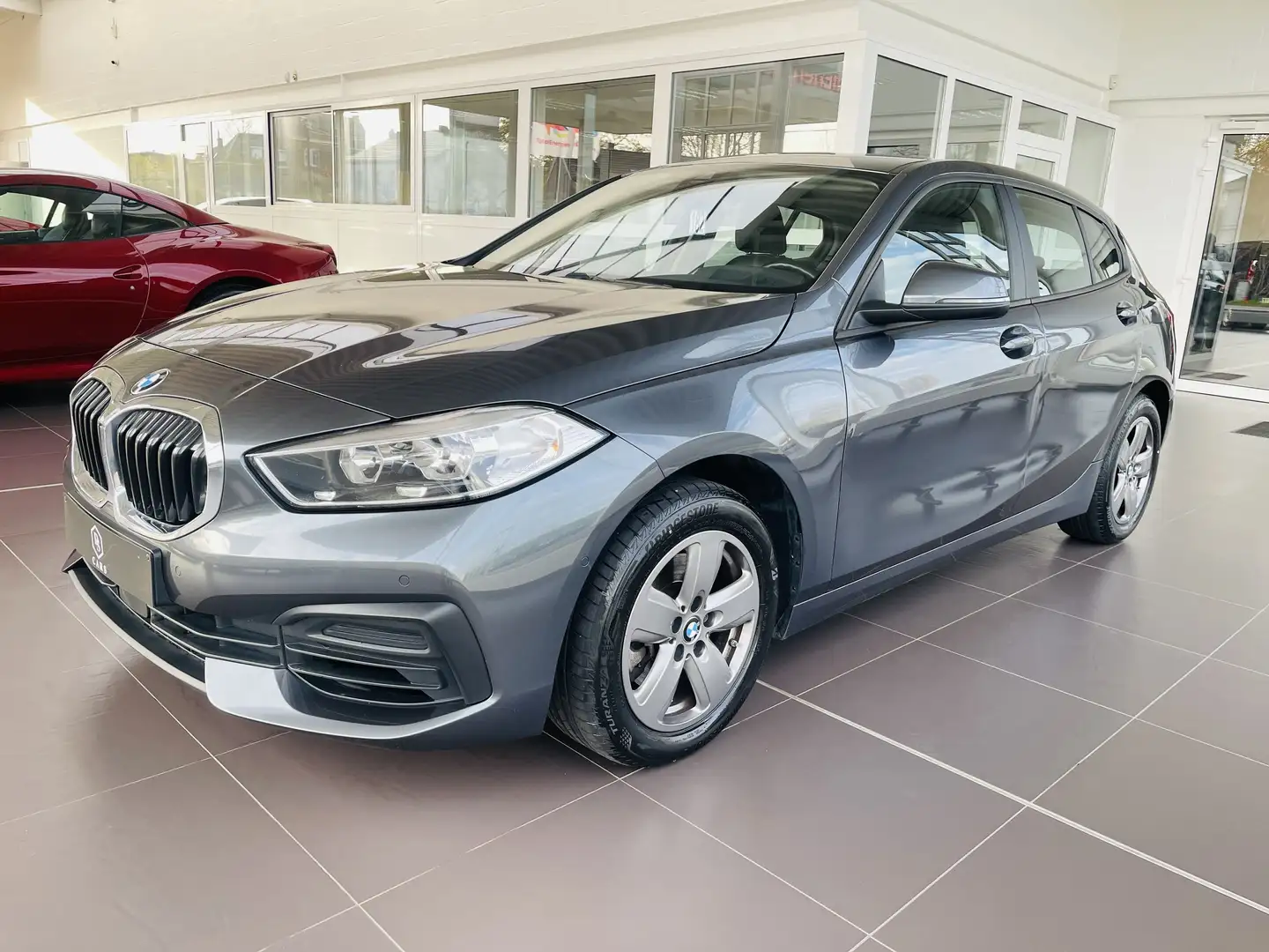 BMW 118 iA *** GARANTIE + GPS + CUIR *** Gris - 1