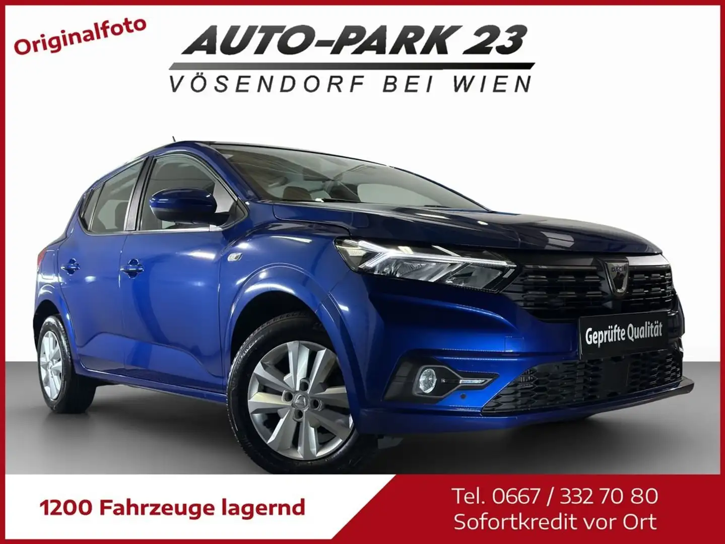 Dacia Sandero Sandero ComfortTCe*KAMERA*NAVI*NUR40.000KM*MOD2023 Blau - 1