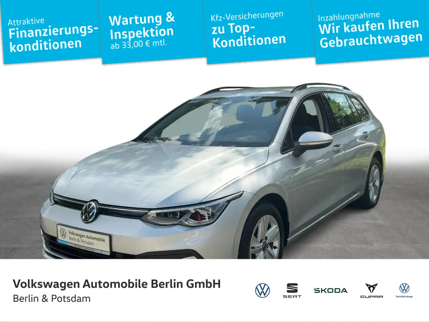 Volkswagen Golf Variant Golf VIII Variant 1.5 eTSI Life DSG Navi LED PDC Argento - 1
