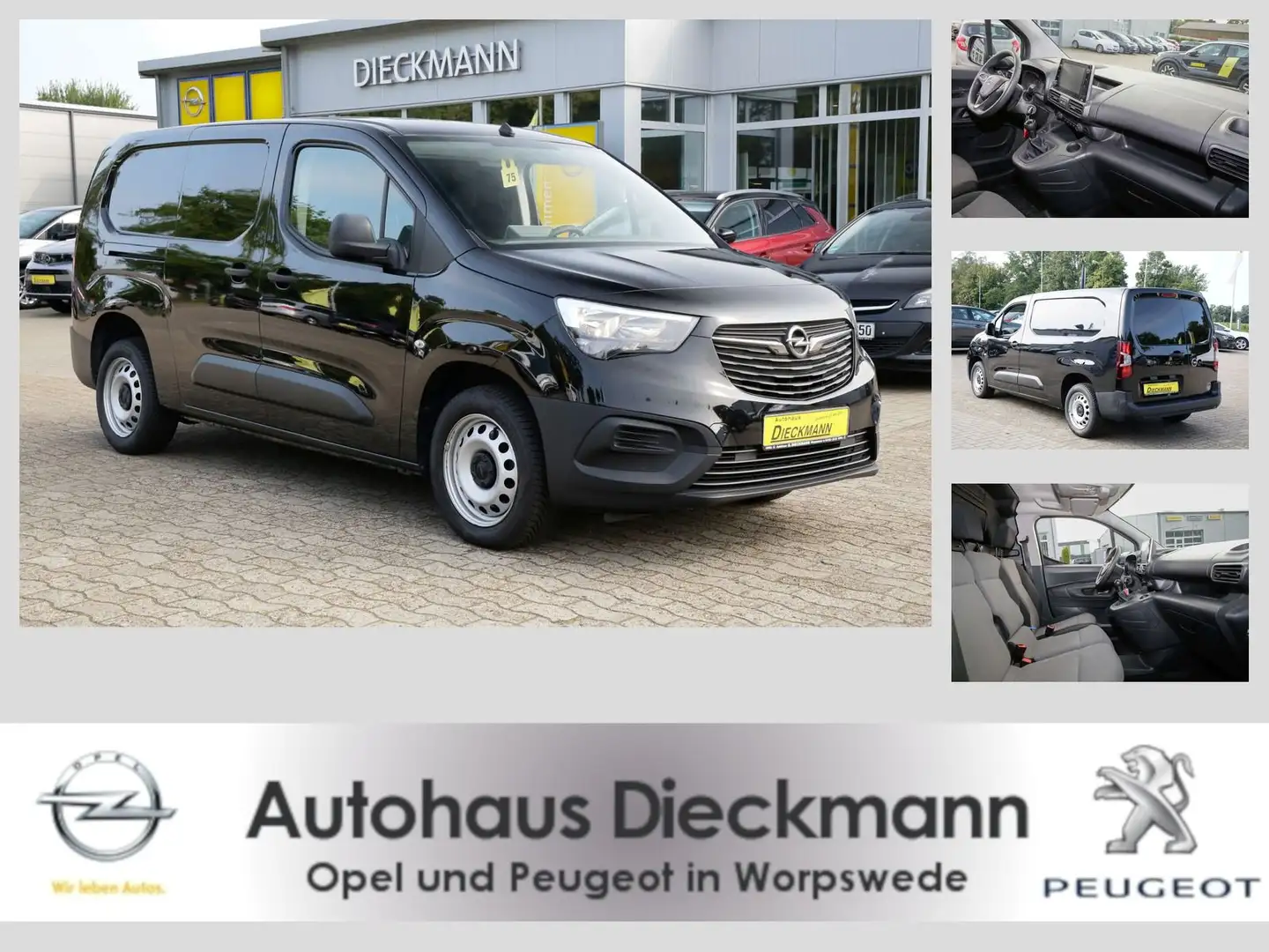 Opel Combo Cargo XL 1,5 D L2H1 Klima PDC Multimedia Negro - 1