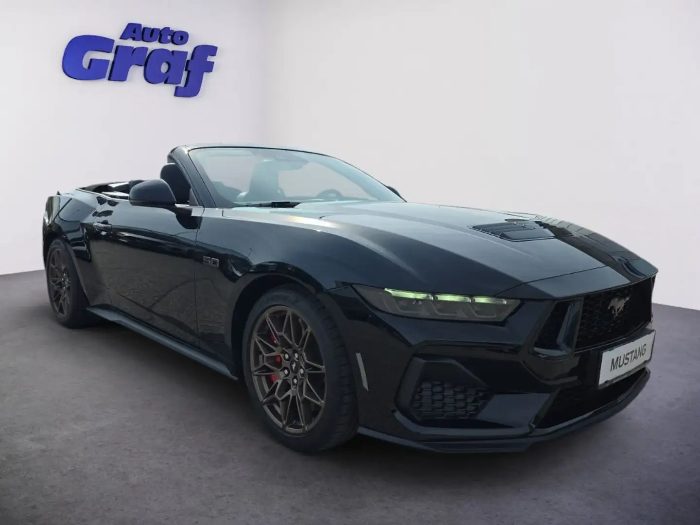 Ford Mustang 5,0 Ti-VCT V8 GT Cabrio Aut. Schwarz - 2