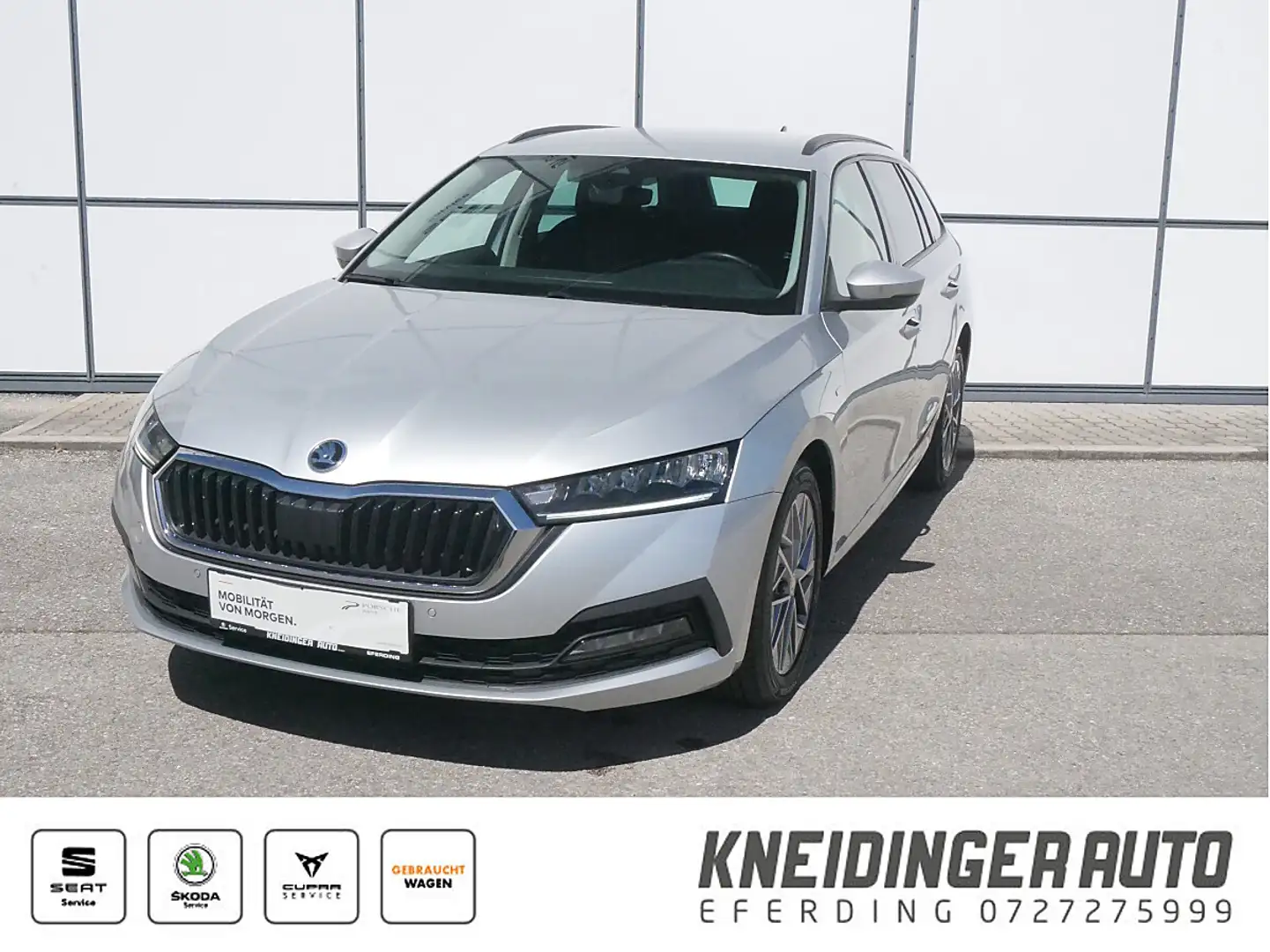Skoda Octavia 2,0 TDI Ambition DSG, AHK-schwenkbar, Full-Link... Silber - 1