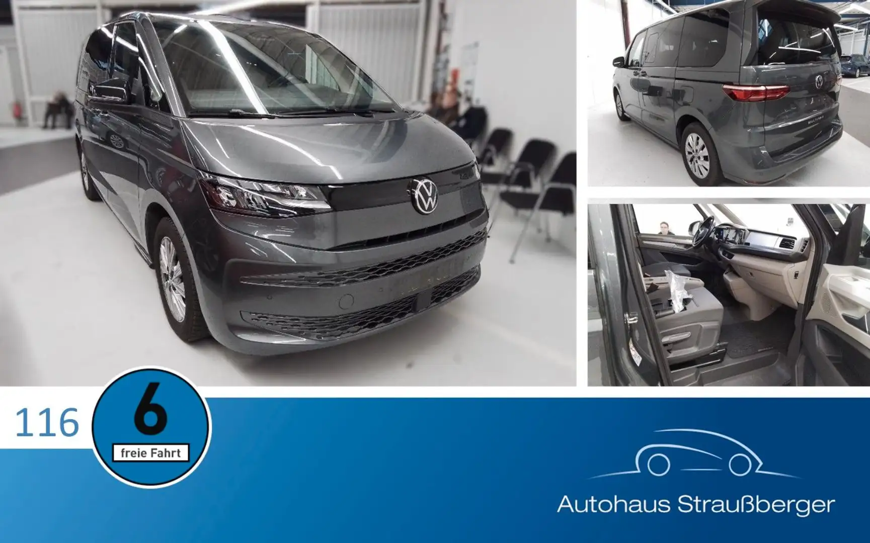 Volkswagen T7 Multivan 1.5 TSI KÜ LED AHK Rfk 3-Z Klima 7-S Gris - 1