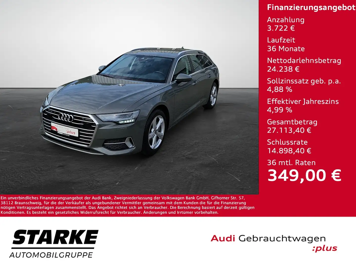 Audi A6 Avant 40 TDI S tronic quattro Sport NaviPlus LE... Grau - 1