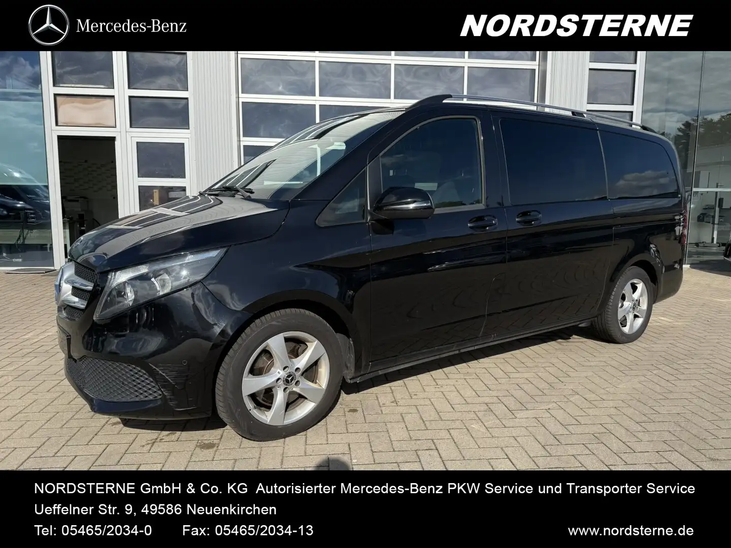 Mercedes-Benz V 220 V 220 d EDITION Lang AHK 2,5t el. Türen Navi  BC Zwart - 1