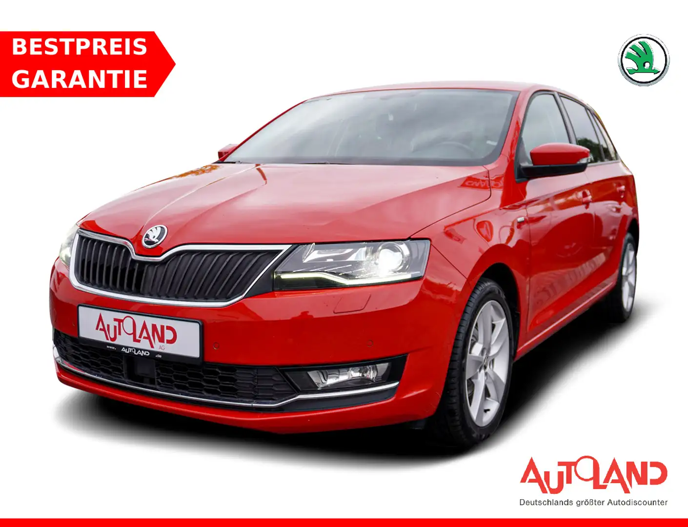 Skoda Rapid/Spaceback Rapid Spaceback 1.0 Ambition Bi-Xenon SmartLink Rot - 1