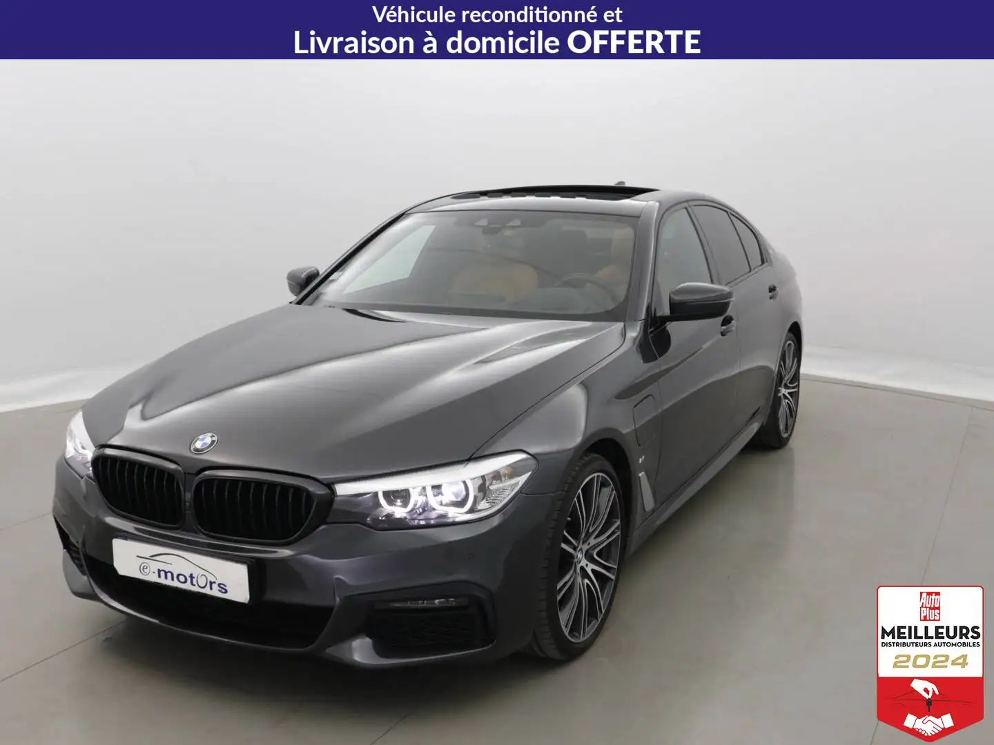 BMW 530 530e iPerformance 252 ch BVA8 - M Sport Blanc - 1