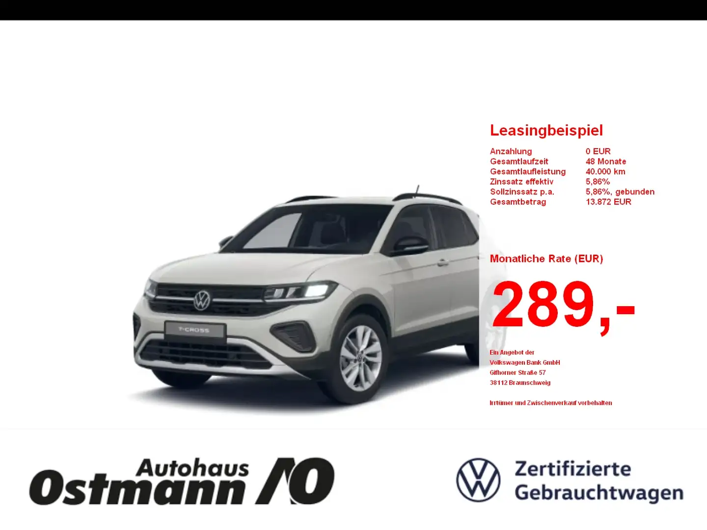 Volkswagen T-Cross 1.0 TSI 85 kW Goal AHK ACC FLA LED SHZ Grijs - 1