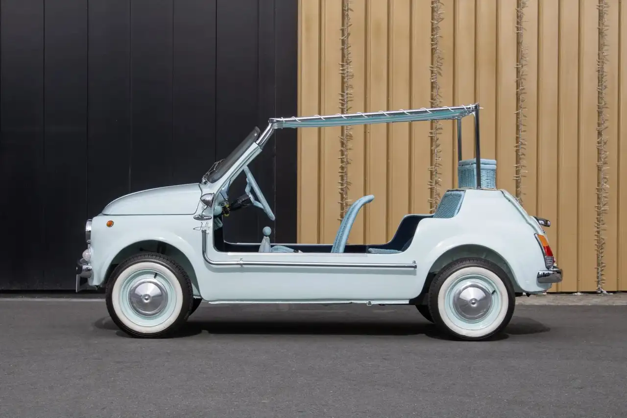 Fiat 500 Jolly (riet, strandauto, Italiaans), foto 5