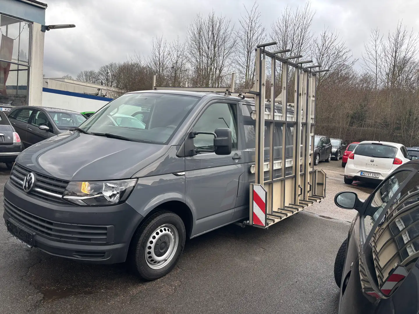 Volkswagen T6 Transporter Kasten EcoProfi Glastransporter Grau - 2
