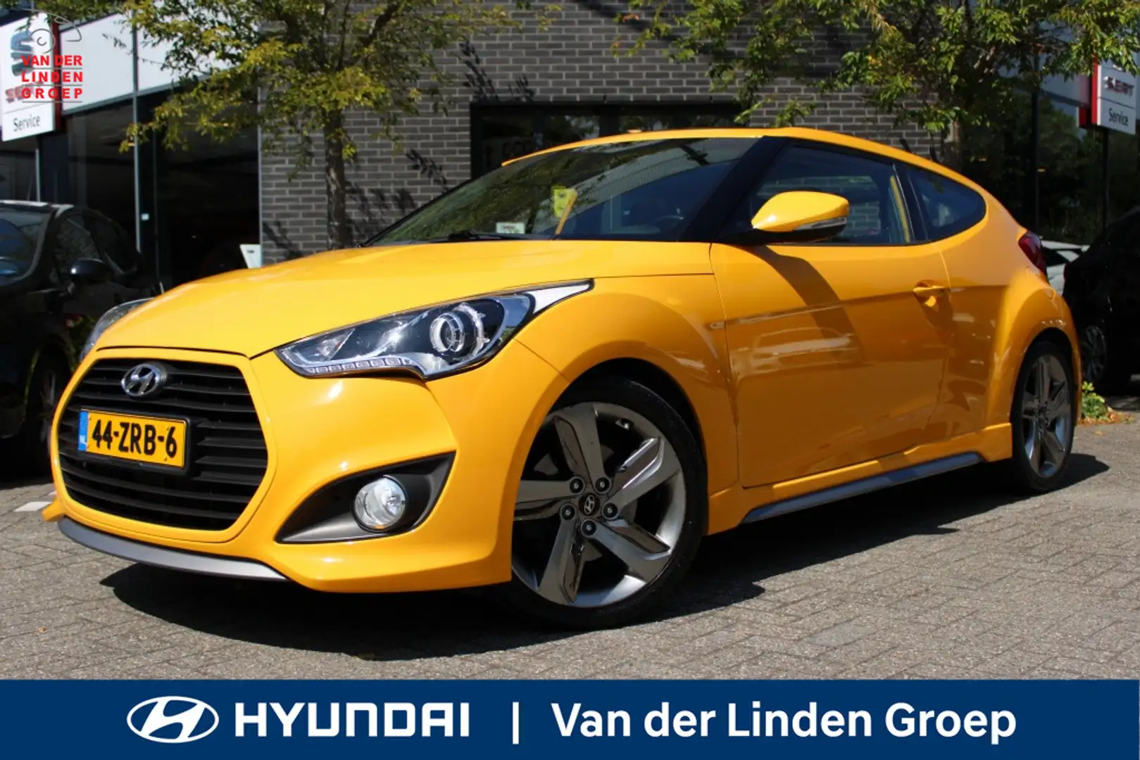 Hyundai VELOSTER 1.6 T-GDI Turbo 187PK! Limited Edition "RIJKLAARPR Geel - 1