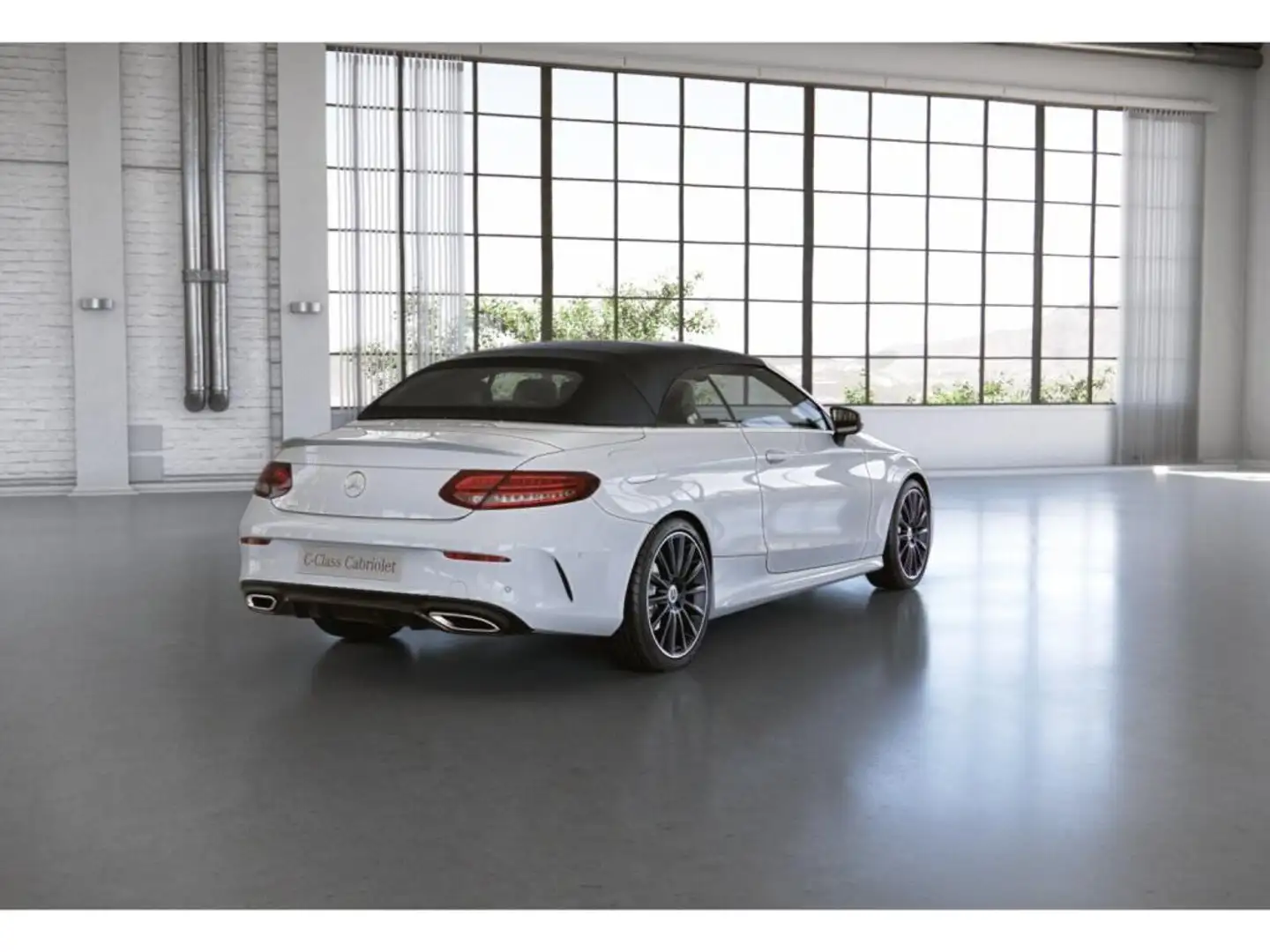 Mercedes-Benz C 180 Cabrio AMG-Sport/Wide/Cam/Sitzklima/Totw Weiß - 2