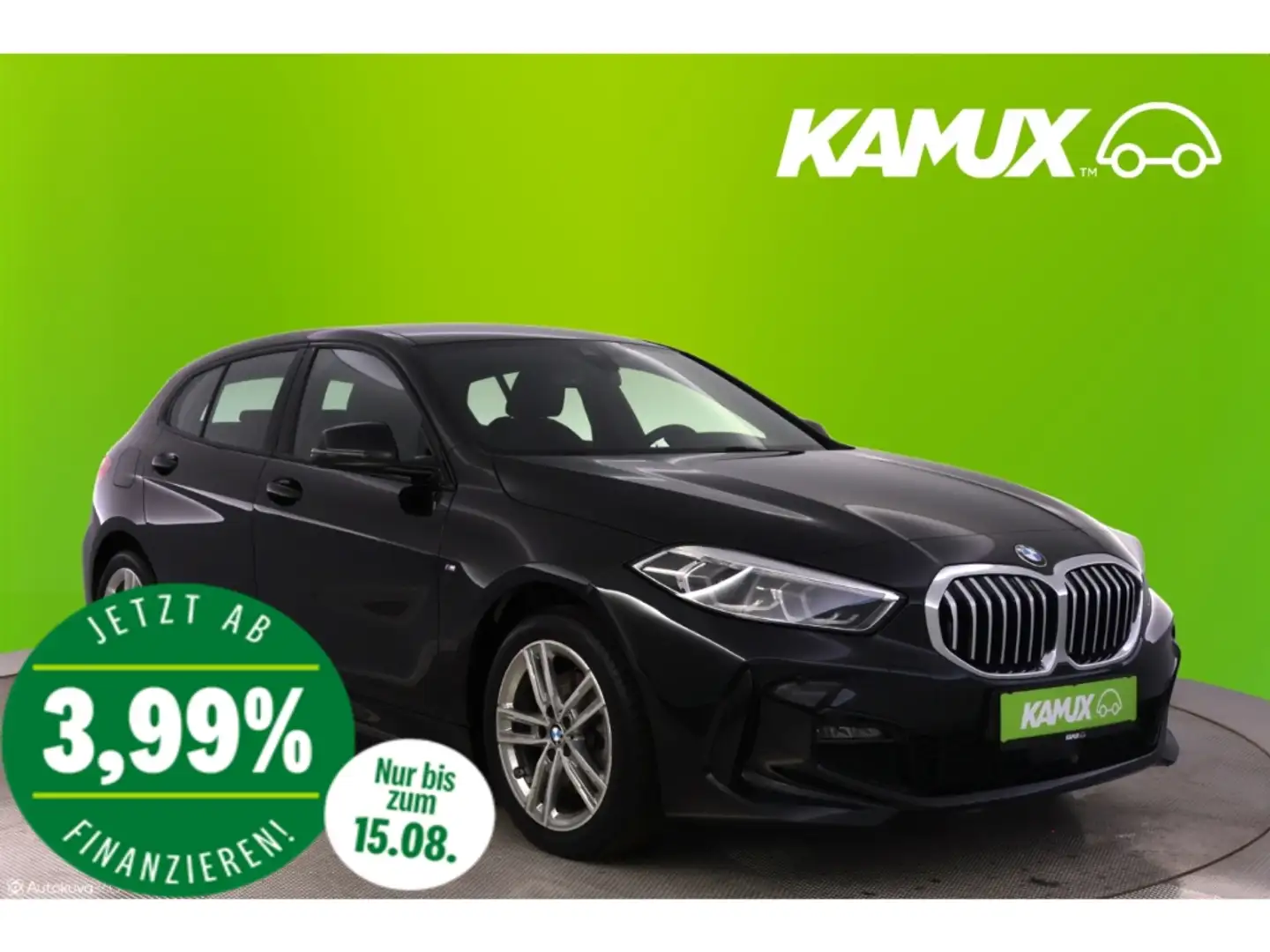 BMW 118 i Steptronic M Sport+LED+NAVI+VIRTUAL+PDC Noir - 1