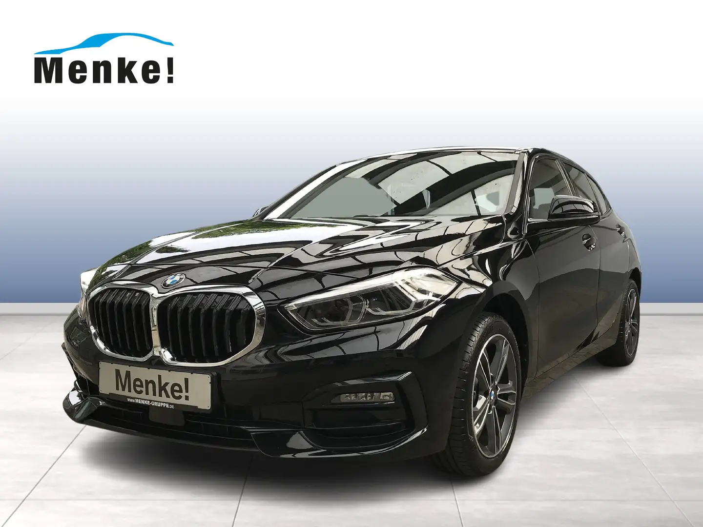 BMW 118 i Sport Line DAB LED Tempomat Klima Shz PDC Schwarz - 1