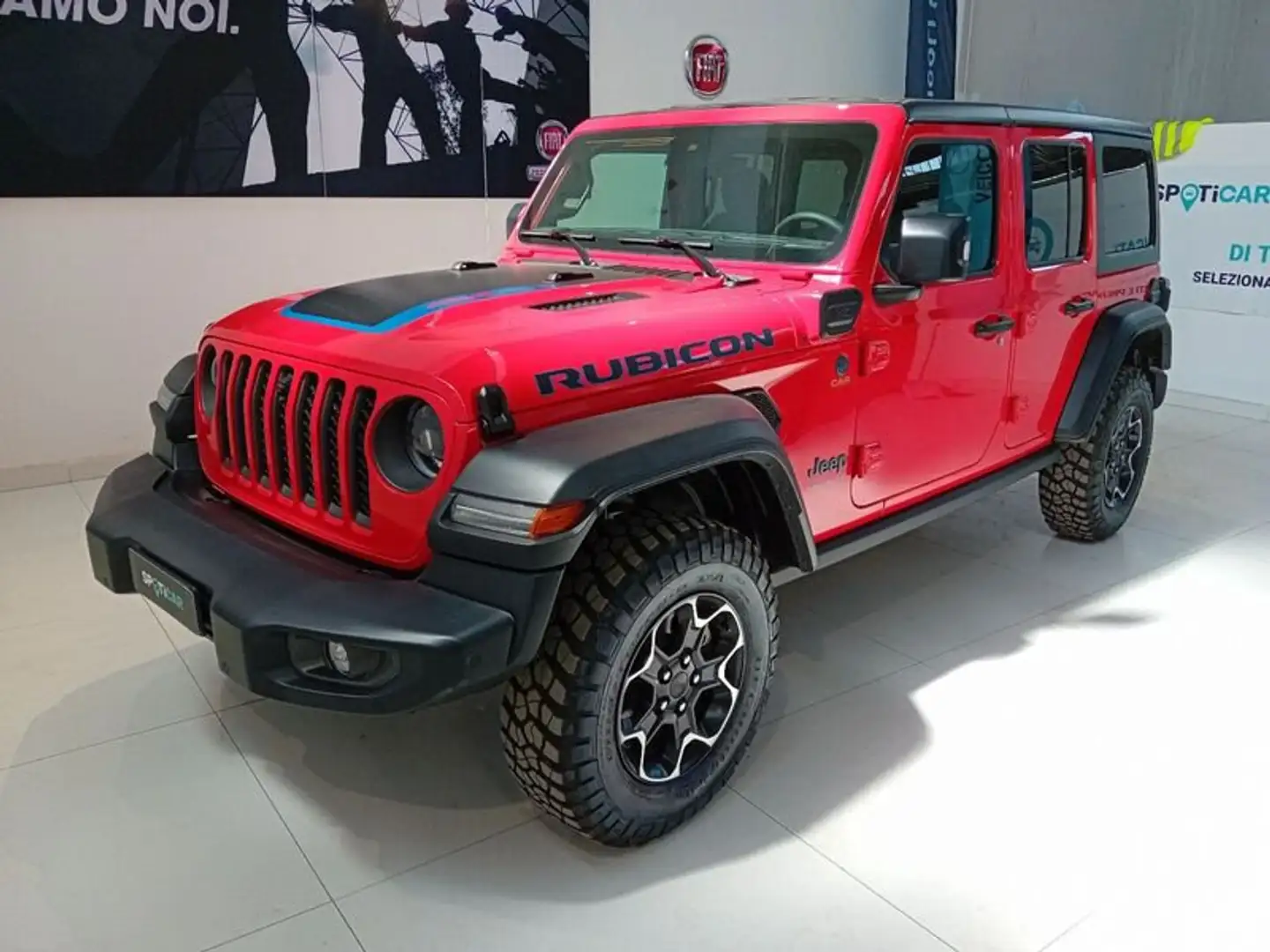 Jeep Wrangler Unlimited 2.0 PHEV ATX 4xe Rubicon Rosso - 1