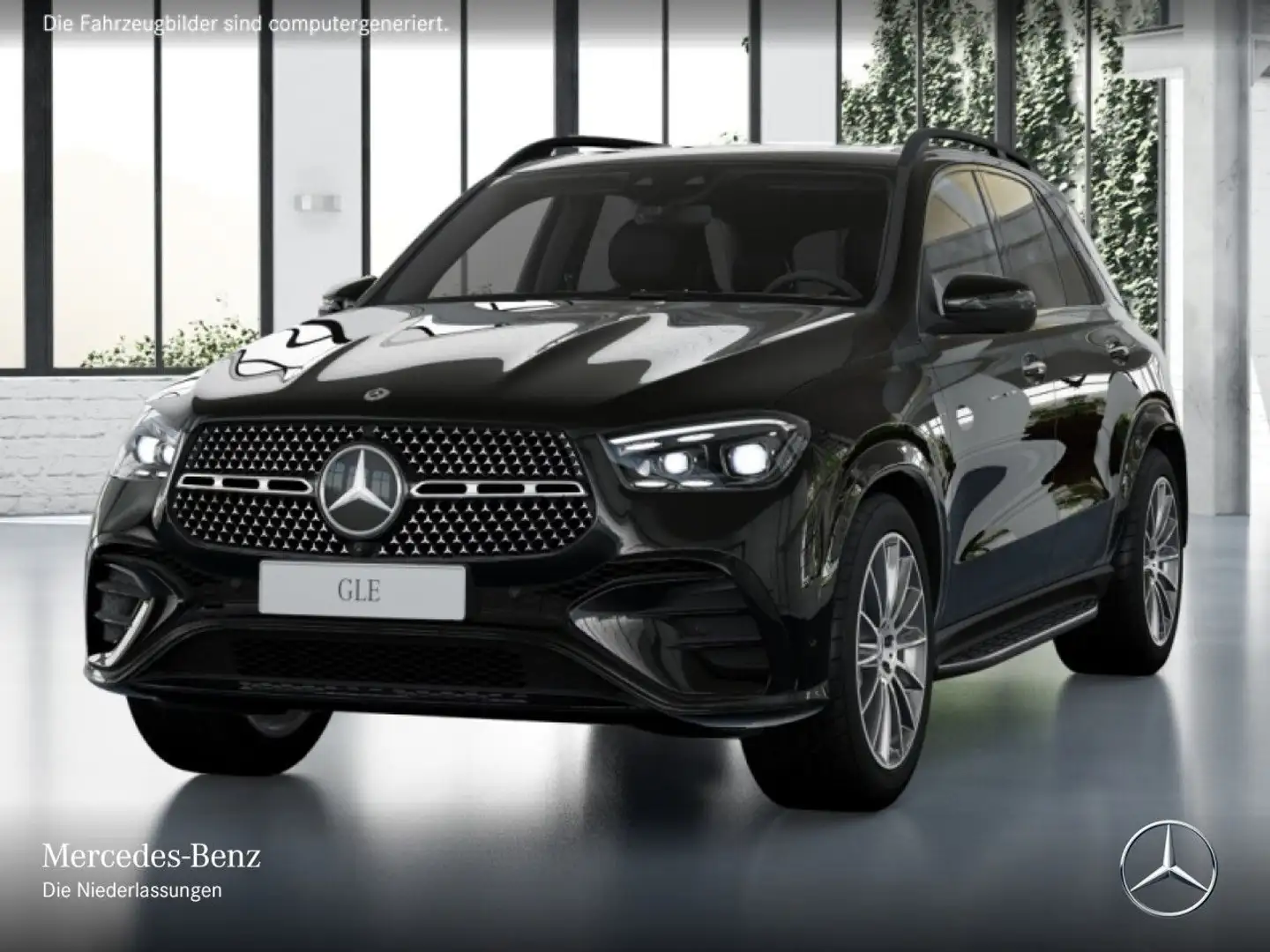Mercedes-Benz GLE 450 d 4M AMG+NIGHT+PANO+360+AHK+MULTIBEAM+21" Schwarz - 2