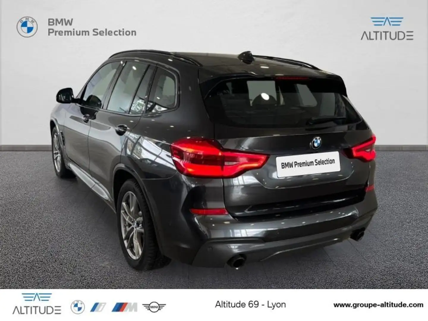 BMW X3 xDrive20dA 190ch  M Sport Gris - 2