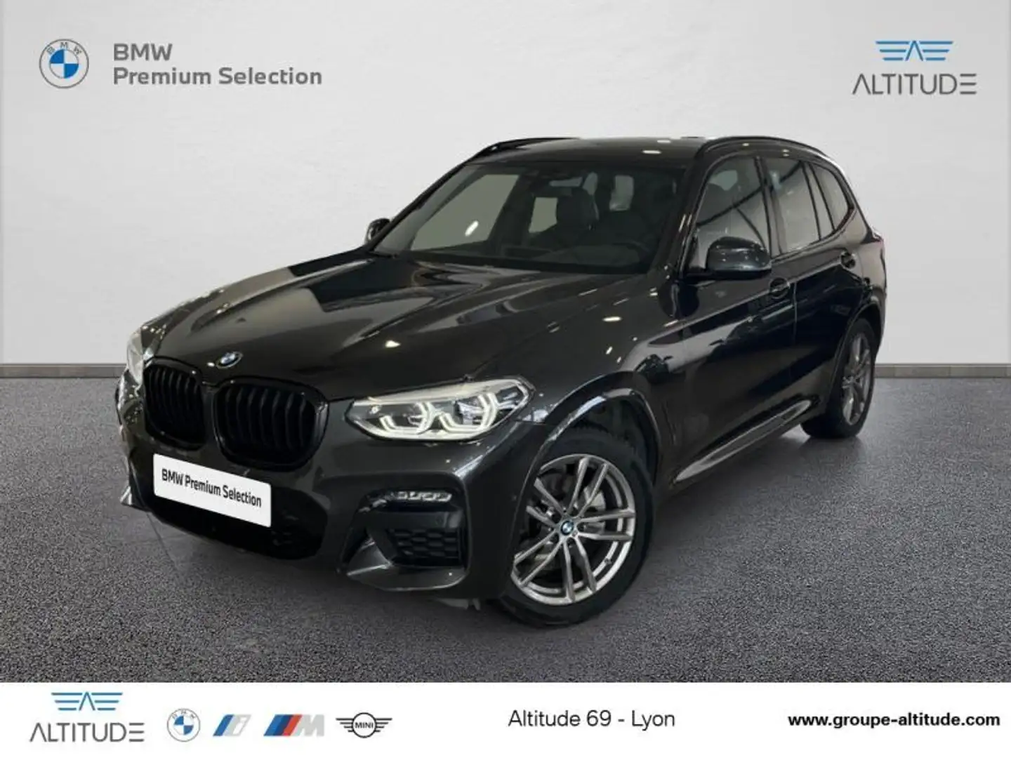 BMW X3 xDrive20dA 190ch  M Sport Gris - 1