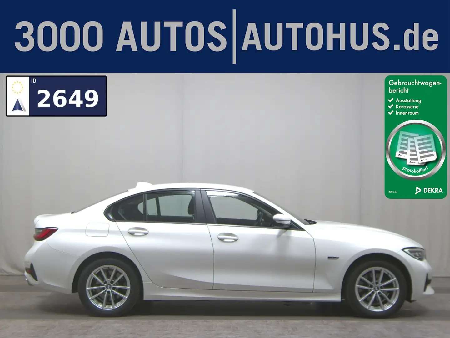 BMW 320 e Navi LED LC prof.  AHK PDC Shz Blanc - 1