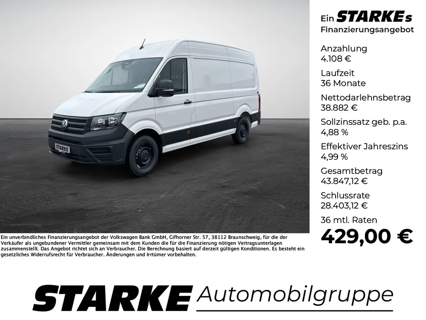 Volkswagen Crafter 35 Kasten 2.0 TDI Weiß - 1