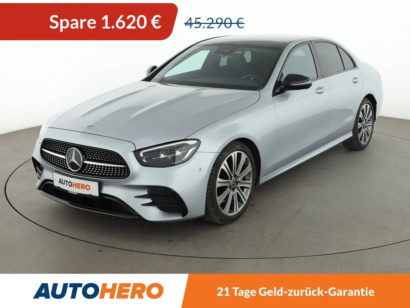 Mercedes-Benz E 220 E 220 d AMG Line Aut.*NAVI*LED*PANO*PLA* Gris - 1