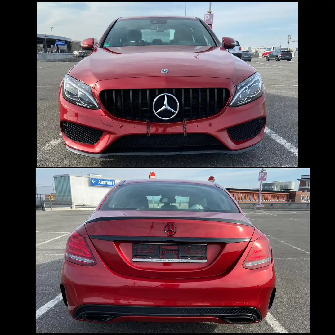 Mercedes-Benz C 180 9G-TRONIC AMG Line/Kein tuning/Scheckh. bei MB. Rot - 1