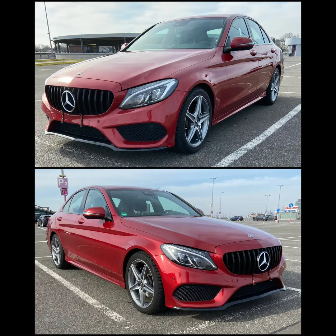 Mercedes-Benz C 180 9G-TRONIC AMG Line/Kein tuning/Scheckh. bei MB. Rot - 2