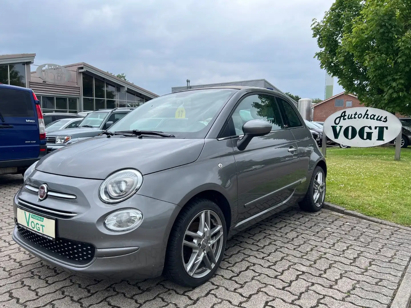 Fiat 500C TEMP/SHZ/PDC Grau - 1