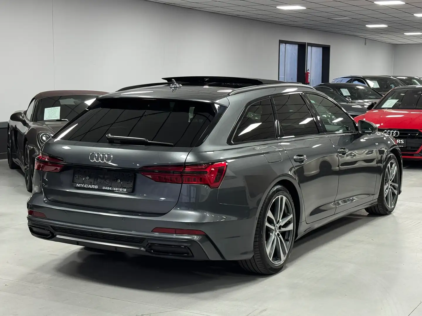 Audi A6 2.0 TDi S-Line Daytona Black Pano Full Options Gris - 2