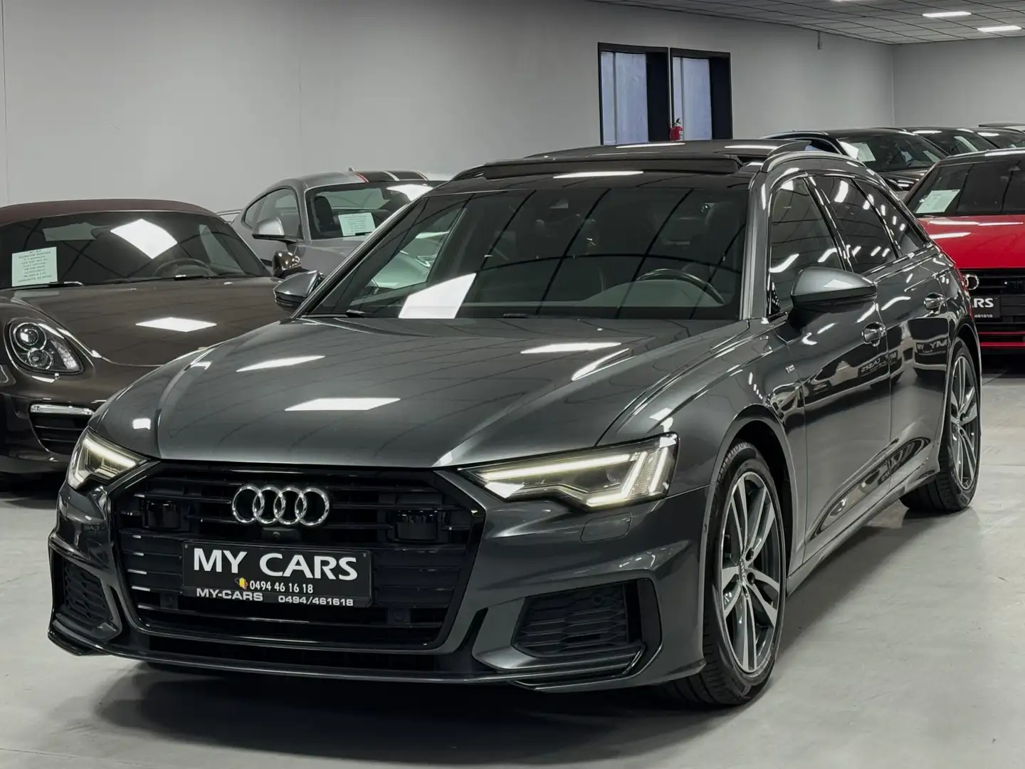 Audi A6 2.0 TDi S-Line Daytona Black Pano Full Options Gris - 1