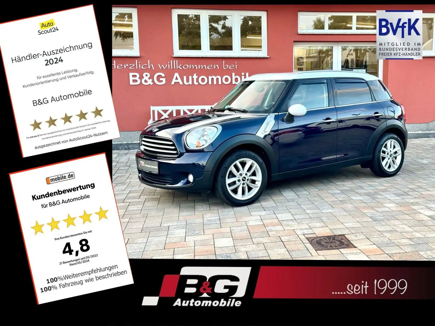 MINI Cooper Countryman 2.Hd*Garantie*Teilleder*Sitzheizung*Allwetter Bleu - 1