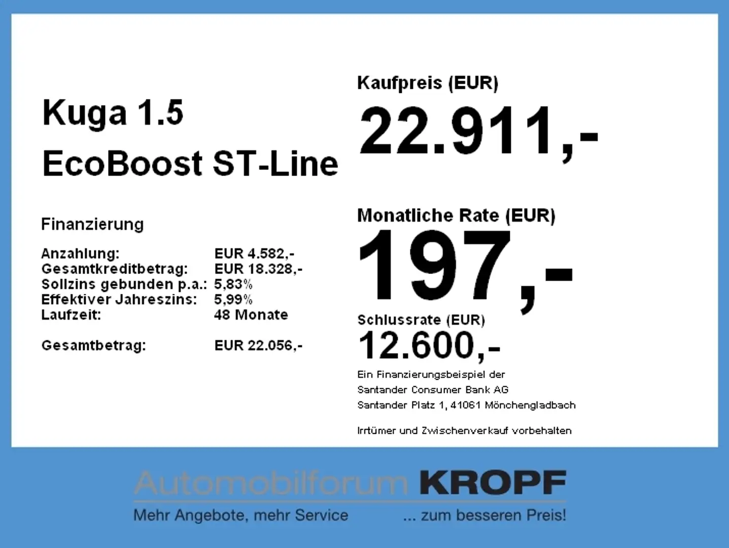 Ford Kuga 1.5 EcoBoost ST-Line X ACC+AHK+LED+Navi+SHZ Silber - 2