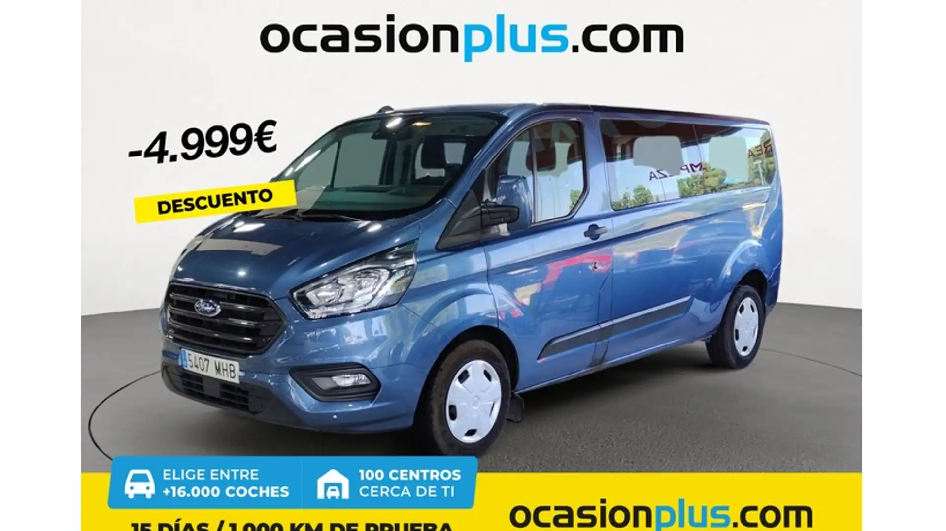 Ford Transit Custom FT 320 L2 Kombi Trend EcoBlue Aut. Bleu - 1