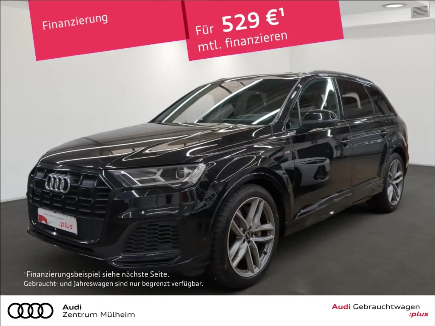Audi Q7 55 TFSI e quattro S line Navi Pano LED AHK Headup Negru - 1