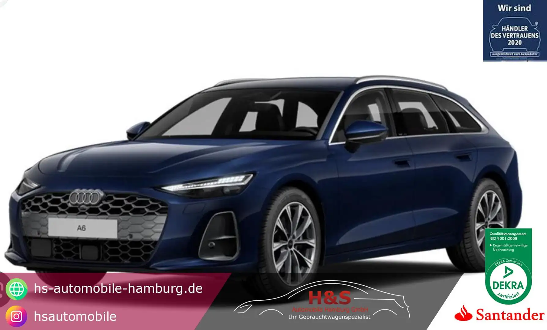 Audi A6 Avant 2.0 TDI quattro S-LINE new Model 1 Blau - 1