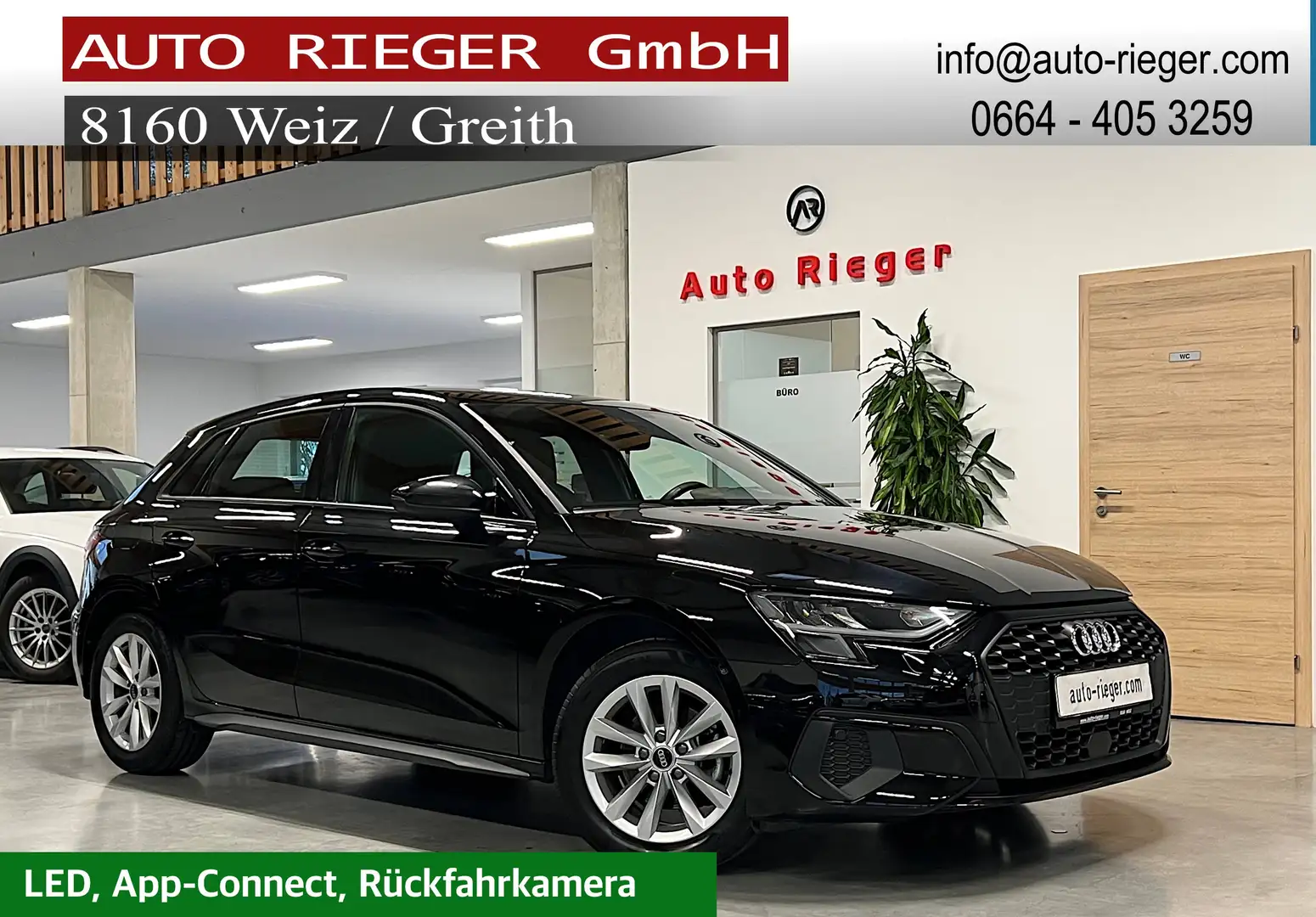 Audi A3 35 TFSI LED, Kamera, AHK, Sportsitze Schwarz - 1