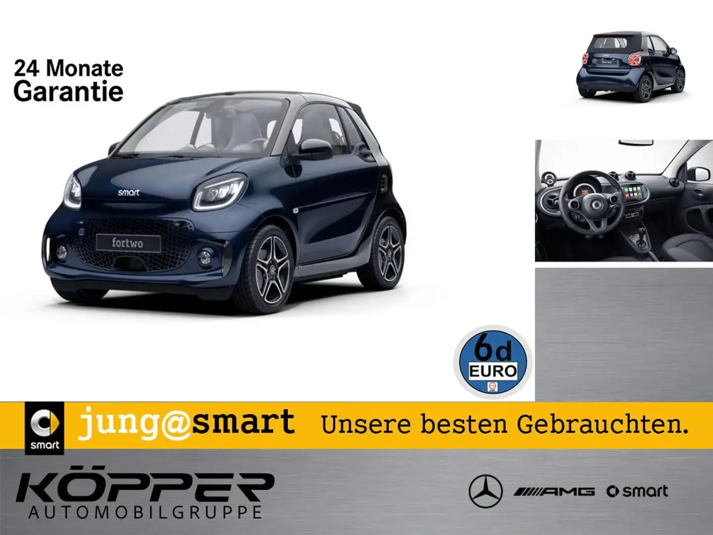 smart forTwo EQ cabrio EXCLUSIVE BLUE LAST ONE Blau - 1